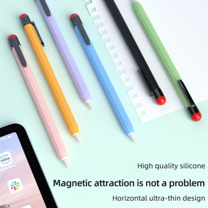 For Apple Pencil 2 Pen Clip Ultra Thin Series Stylus Pen Protective Case(Black) - Pencil Accessories by buy2fix | Online Shopping UK | buy2fix