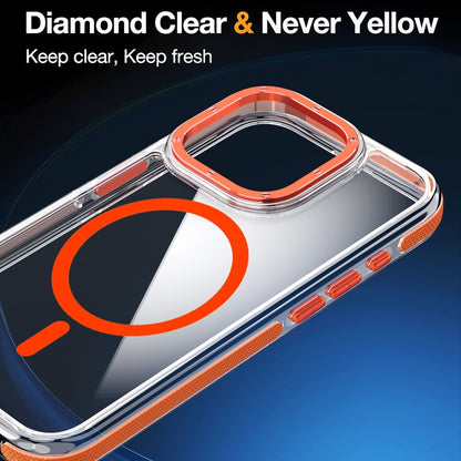 For iPhone 15 Pro Dual-Color Clear Acrylic Hybrid TPU MagSafe Phone Case(Transparent) - iPhone 15 Pro Cases by buy2fix | Online Shopping UK | buy2fix