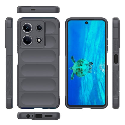 For Infinix Note 30 4G Magic Shield TPU + Flannel Phone Case(Dark Grey) - Infinix Cases by buy2fix | Online Shopping UK | buy2fix