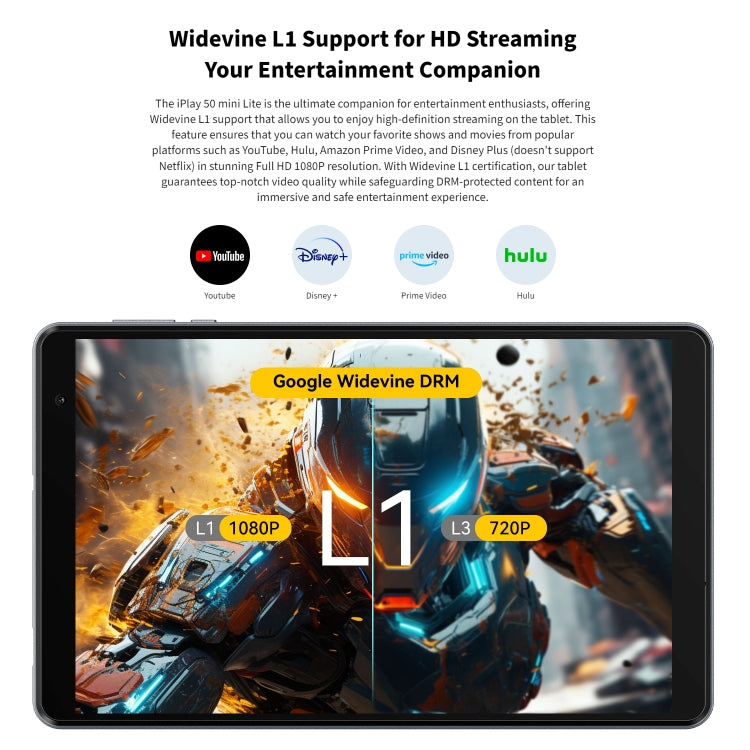 ALLDOCUBE iPlay 50 mini Lite WiFi Tablet, 4GB+64GB, 8 inch Android 13 Allwinner A523 Octa Core - ALLDOCUBE by ALLDOCUBE | Online Shopping UK | buy2fix