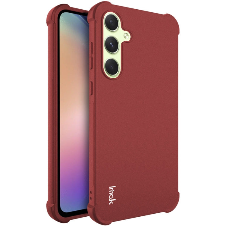 For Samsung Galaxy A55 5G imak Shockproof Airbag TPU Phone Case(Matte Red) - Galaxy Phone Cases by imak | Online Shopping UK | buy2fix