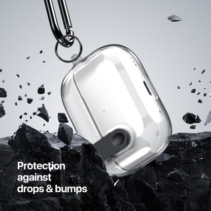 For AirPods Pro DUX DUCIS PECL Series Split Transparent Earphone Case with Hook(Transparent) - For AirPods Pro by DUX DUCIS | Online Shopping UK | buy2fix