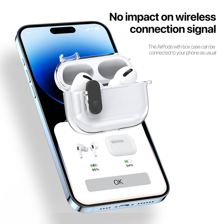 For AirPods Pro DUX DUCIS PECL Series Split Transparent Earphone Case with Hook(Transparent) - For AirPods Pro by DUX DUCIS | Online Shopping UK | buy2fix