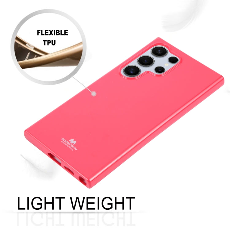 For Samsung Galaxy S24 Ultra 5G GOOSPERY PEARL JELLY Shockproof TPU Phone Case(Rose Red) - Galaxy S24 Ultra 5G Cases by GOOSPERY | Online Shopping UK | buy2fix