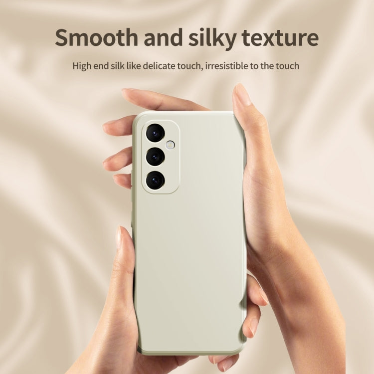 For Samsung Galaxy S24 5G Imitation Liquid Silicone Phone Case(White) - Galaxy S24 5G Cases by buy2fix | Online Shopping UK | buy2fix