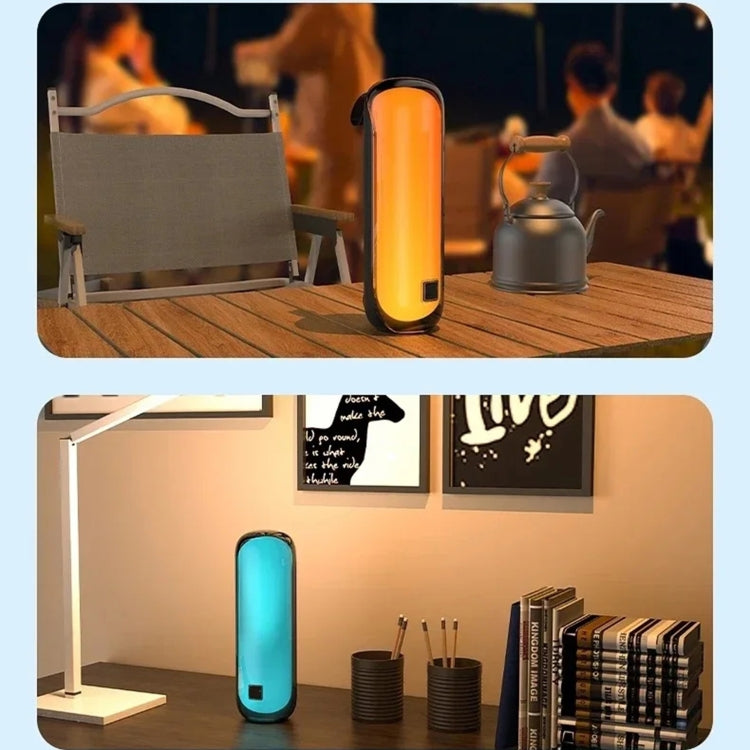 T&G TG-384 Mini Portable Bluetooth Speaker Support TF / U-disk / RGB Light(Grey) - Desktop Speaker by T&G | Online Shopping UK | buy2fix