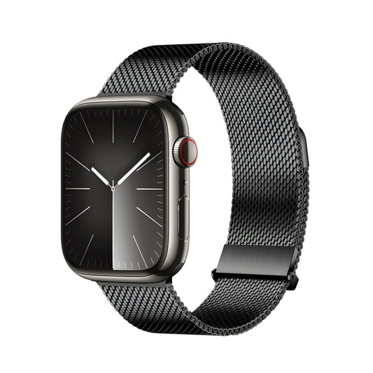 For Apple Watch SE 40mm DUX DUCIS Milanese Pro Series Stainless Steel Watch Band(Black) - Watch Bands by DUX DUCIS | Online Shopping UK | buy2fix