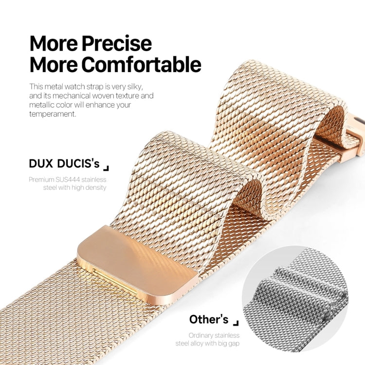 For Apple Watch SE 40mm DUX DUCIS Milanese Pro Series Stainless Steel Watch Band(Gold) - Watch Bands by DUX DUCIS | Online Shopping UK | buy2fix