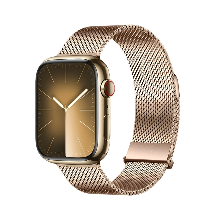 For Apple Watch SE 44mm DUX DUCIS Milanese Pro Series Stainless Steel Watch Band(Gold) - Watch Bands by DUX DUCIS | Online Shopping UK | buy2fix