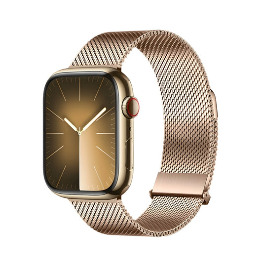 For Apple Watch Series 4 40mm DUX DUCIS Milanese Pro Series Stainless Steel Watch Band(Gold) - Watch Bands by DUX DUCIS | Online Shopping UK | buy2fix