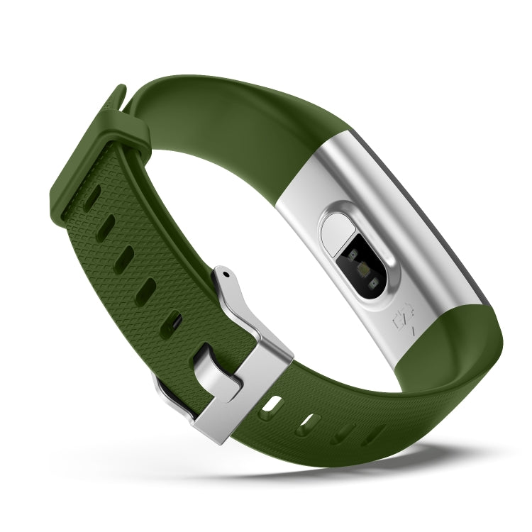 S5-4 Smart Bracelet IP68 Waterproof Heart Rate Sport Fitness Tracker Smart Watch(Army Green) - Smart Wristbands by buy2fix | Online Shopping UK | buy2fix
