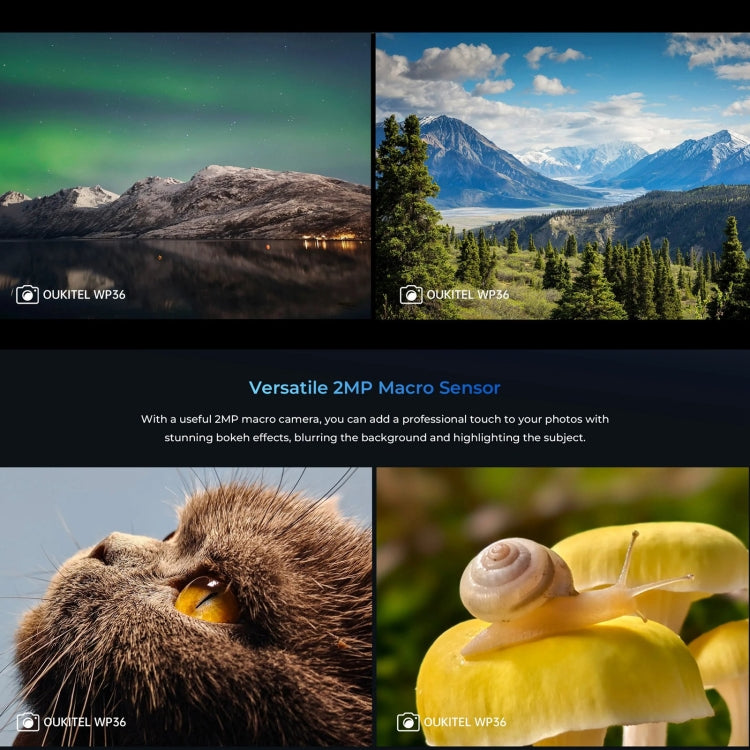 [HK Warehouse] Oukitel WP36, 8GB+128GB, IP68/IP69K, Fingerprint Identification, 10600mAh, 6.52 inch MediaTek MT8788 Octa Core, NFC, OTG, Network: 4G(Black) - Other by OUKITEL | Online Shopping UK | buy2fix