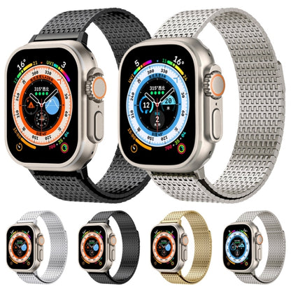 For Apple Watch Series 5 40mm Milanese Loop Magnetic Clasp Stainless Steel Watch Band(Titanium Gold) - Watch Bands by buy2fix | Online Shopping UK | buy2fix