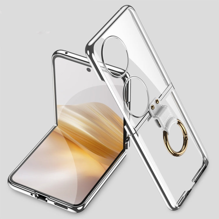 For Huawei Pocket 2 GKK Phantom Electroplating Phone Case with Ring Holder(Silver) - Huawei Cases by GKK | Online Shopping UK | buy2fix