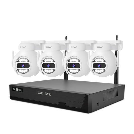 SriHome NVS001E-IPC047 Ultra HD 4 Channel WiFi Network Video Recorder Set(UK Plug) - Video Recorder Kit by SriHome | Online Shopping UK | buy2fix