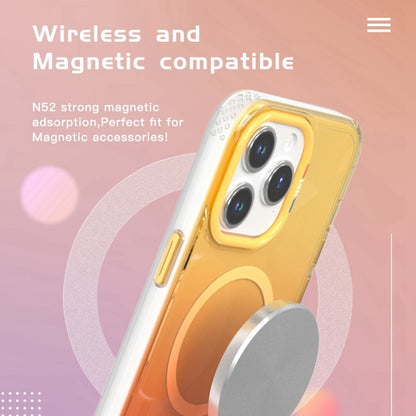 For iPhone 15 Pro Max TGVIS Aurora Series MagSafe Magnetic Phone Case(Gradient Orange) - iPhone 15 Pro Max Cases by TGVIS | Online Shopping UK | buy2fix