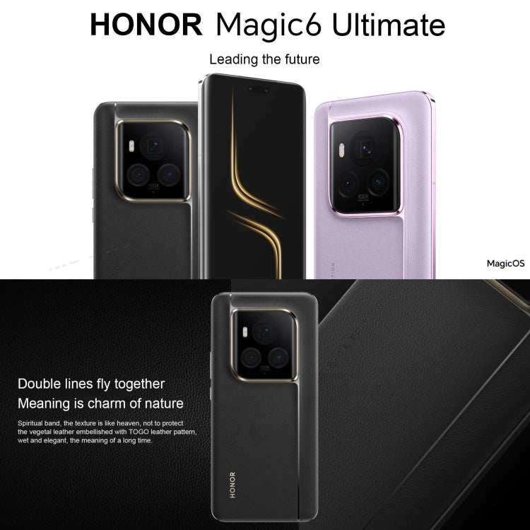 Honor Magic6 Ultimate, 16GB+512GB ,  6.8 inch Magic OS 8.0 Snapdragon 8 Gen 3 Octa Core up to 3.3GHz, Network: 5G, OTG, NFC, Support Google Play(Black) - Honor by Huawei | Online Shopping UK | buy2fix