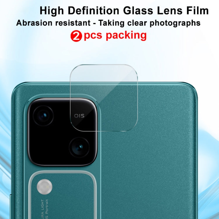 For vivo V30 5G/V30 Pro 5G/S18 5G/S18 Pro 5G 2pcs/Set imak HD Glass Rear Camera Lens Film - For Vivo by imak | Online Shopping UK | buy2fix