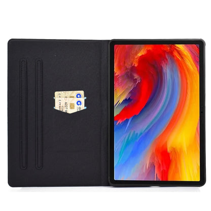 For Lenovo Tab M11 / Xiaoxin Pad 11 2024 Electric Pressed TPU Smart Leather Tablet Case(Lion King) - Lenovo by buy2fix | Online Shopping UK | buy2fix