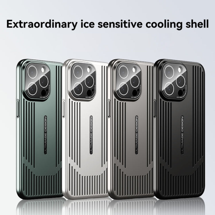 For iPhone 16 Pro Ice Sense Heat Dissipation Electroplating Frosted Phone Case(Light Green) - iPhone 16 Pro Cases by buy2fix | Online Shopping UK | buy2fix