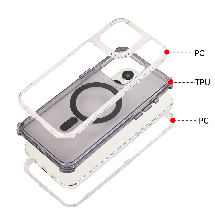 For iPhone 15 Pro Dreamland MagSafe Magnetic 3 in 1 TPU + PC Phone Case(Transparent) - iPhone 15 Pro Cases by buy2fix | Online Shopping UK | buy2fix