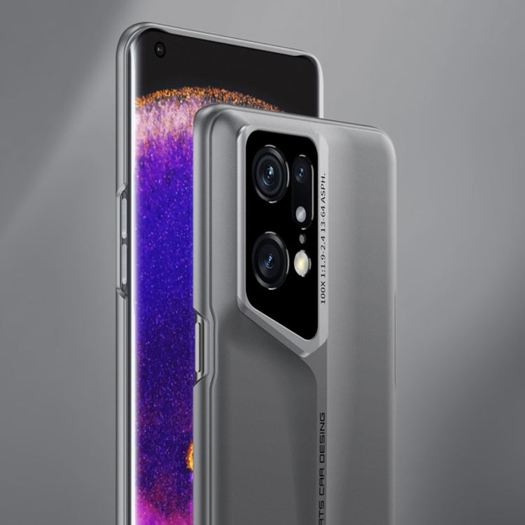 For OPPO Find X5 GKK Blade Ultra-thin Full Coverage Phone Case(Grey) - OPPO Cases by GKK | Online Shopping UK | buy2fix