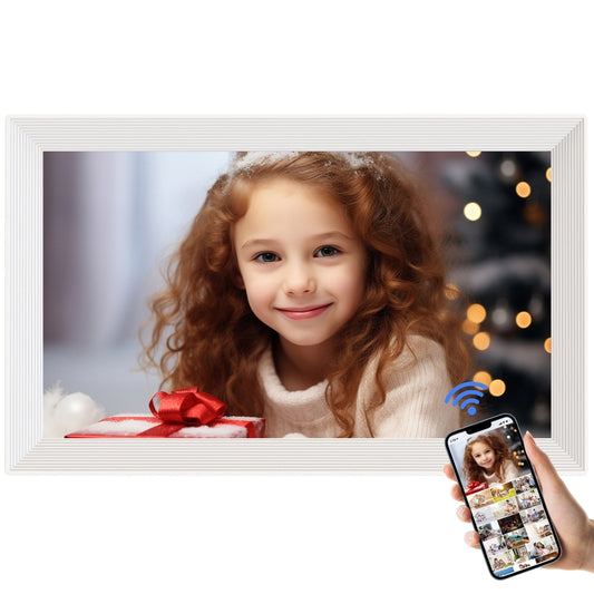 Pritom PF200 10.1 inch Digital Photo Frame Wall Mounted LED Advertising Machine, Plug:US Plug(White) - 11 inch Below by PRITOM | Online Shopping UK | buy2fix