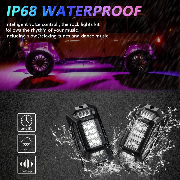 6 in 1 G6 RGB Colorful Car Chassis Light LED Music Atmosphere Light With Dual Control Remote Control - Atmosphere lights by buy2fix | Online Shopping UK | buy2fix