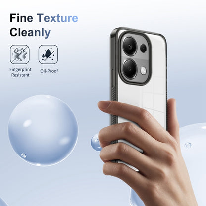 For Xiaomi Redmi Note 13 Pro 4G 2.5mm Anti-slip Clear Acrylic Hybrid TPU Phone Case(Black) - Note 13 Pro Cases by buy2fix | Online Shopping UK | buy2fix