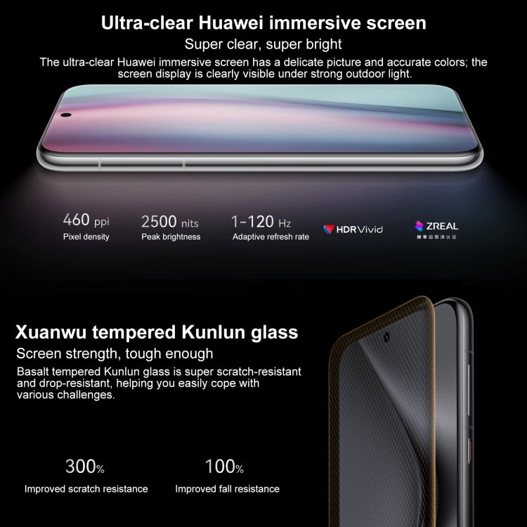 HUAWEI Pura 70 Pro+, 16GB+1TB, Screen Fingerprint Identification, 6.8 inch HarmonyOS 4.2 Kirin 9010 Octa Core up to 2.3GHz, NFC, OTG, Not Support Google Play(Black) - Huawei Mate & P by Huawei | Online Shopping UK | buy2fix