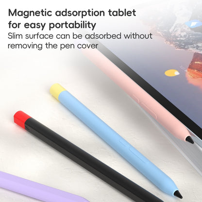 For Xiaomi Focus Pen III Stylus Pen Contrast Color Silicone Protective Case(Black) - Pencil Accessories by buy2fix | Online Shopping UK | buy2fix