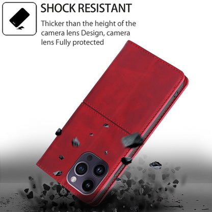 For Motorola Moto G Play 4G 2024 Cow Texture Magnetic Leather Phone Case(Red) - Motorola Cases by buy2fix | Online Shopping UK | buy2fix