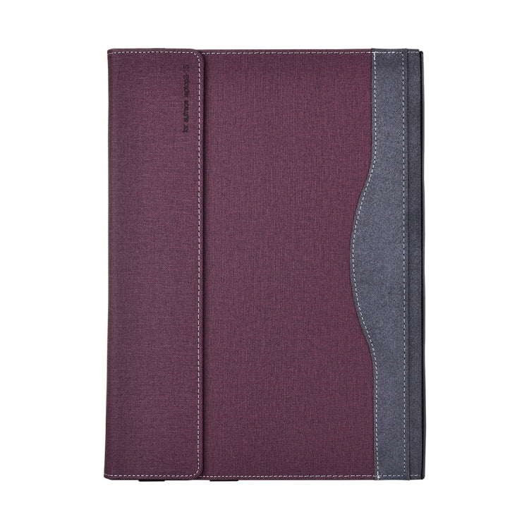 For Lenovo ThinkPad X1 Carbon Gen 9 Cloth Texture Laptop Leather Protective Case(Wine Red) - Other by buy2fix | Online Shopping UK | buy2fix