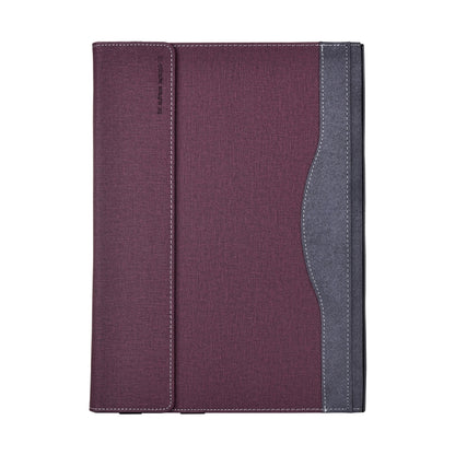 For Lenovo ThinkPad X1 Yoga Gen 8 14 inch Cloth Texture Laptop Leather Protective Case(Wine Red) - Other by buy2fix | Online Shopping UK | buy2fix