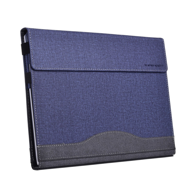 For Lenovo ThinkPad X1 Carbon Gen 8 Cloth Texture Laptop Leather Protective Case(Deep Blue) - Other by buy2fix | Online Shopping UK | buy2fix