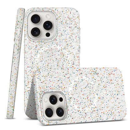 For iPhone 15 Pro Max Colorful Frosted Magsafe PC Hybrid TPU Phone Case(White) - iPhone 15 Pro Max Cases by buy2fix | Online Shopping UK | buy2fix