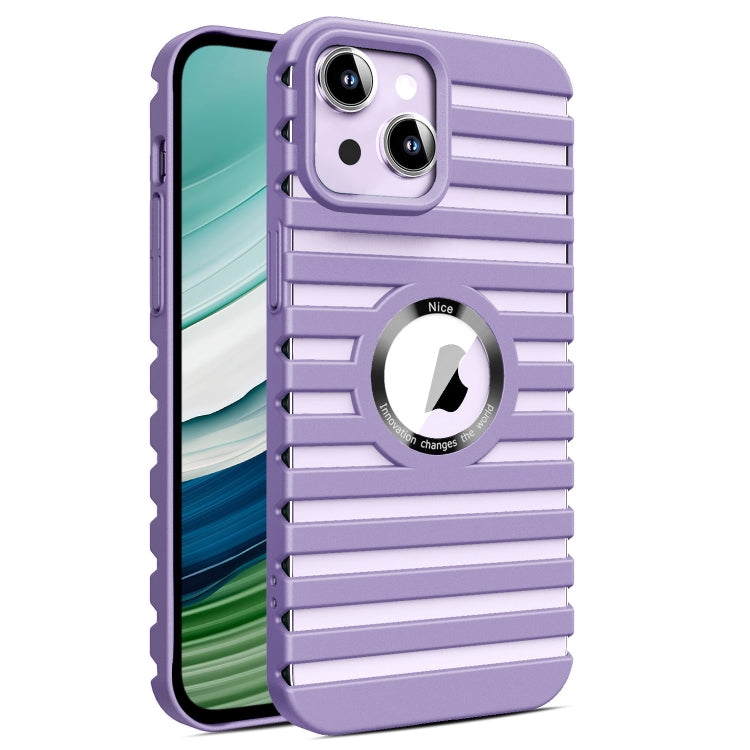 For iPhone 15 Plus Hollow Heat Dissipation MagSafe Magnetic PC Phone Case(Purple) - iPhone 15 Plus Cases by buy2fix | Online Shopping UK | buy2fix