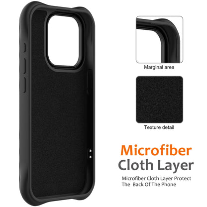 For iPhone 15 Pro Max Wave Texture MagSafe Magnetic Liquid Silicone Phone Case(Black) - iPhone 15 Pro Max Cases by buy2fix | Online Shopping UK | buy2fix