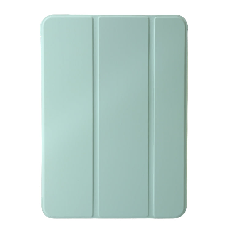 For iPad Air 13 2024 Three-fold Holder Flip Tablet Leather Case(Mint Green) - iPad Air 13 2024 Cases by buy2fix | Online Shopping UK | buy2fix