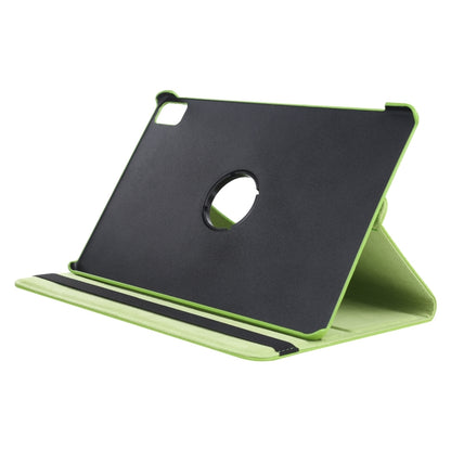 For iPad Pro 13 2024 360 Degree Rotation Litchi Texture Leather Tablet Case with Holder(Green) - iPad Pro 13 2024 Cases by buy2fix | Online Shopping UK | buy2fix