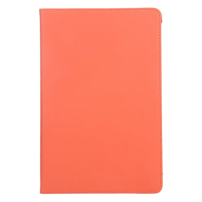 For iPad Air 13 2025 / 2024 360 Degree Rotation Litchi Texture Leather Tablet Case with Holder(Orange) - More iPad Cases by buy2fix | Online Shopping UK | buy2fix