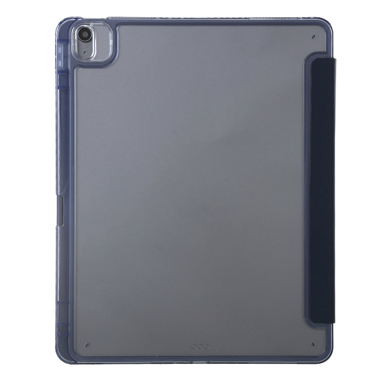 For iPad Air 11 2024 Clear Acrylic Deformation Leather Tablet Case(Dark Blue) - iPad Air 11 2024 Cases by buy2fix | Online Shopping UK | buy2fix