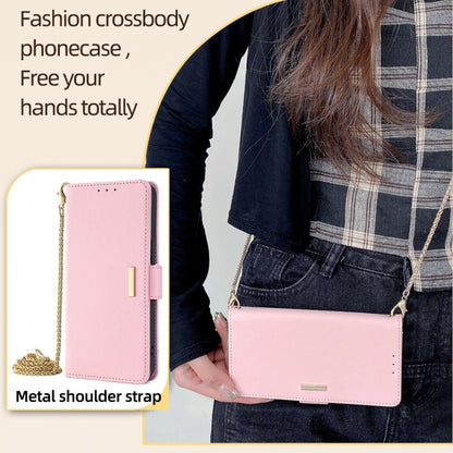 For Xiaomi Redmi K70 5G / K70 Pro 5G Crossbody Chain Leather Phone Case(Pink) - K70 Pro Cases by buy2fix | Online Shopping UK | buy2fix