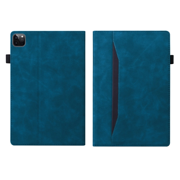 For iPad Pro 11 2024 Splicing Shockproof Leather Tablet Case(Blue) - iPad Pro 11 2024 Cases by buy2fix | Online Shopping UK | buy2fix