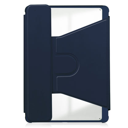 For iPad Air 13 2024 Transparent Rotation Smart Leather Tablet Case(Dark Blue) - iPad Air 13 2024 Cases by buy2fix | Online Shopping UK | buy2fix