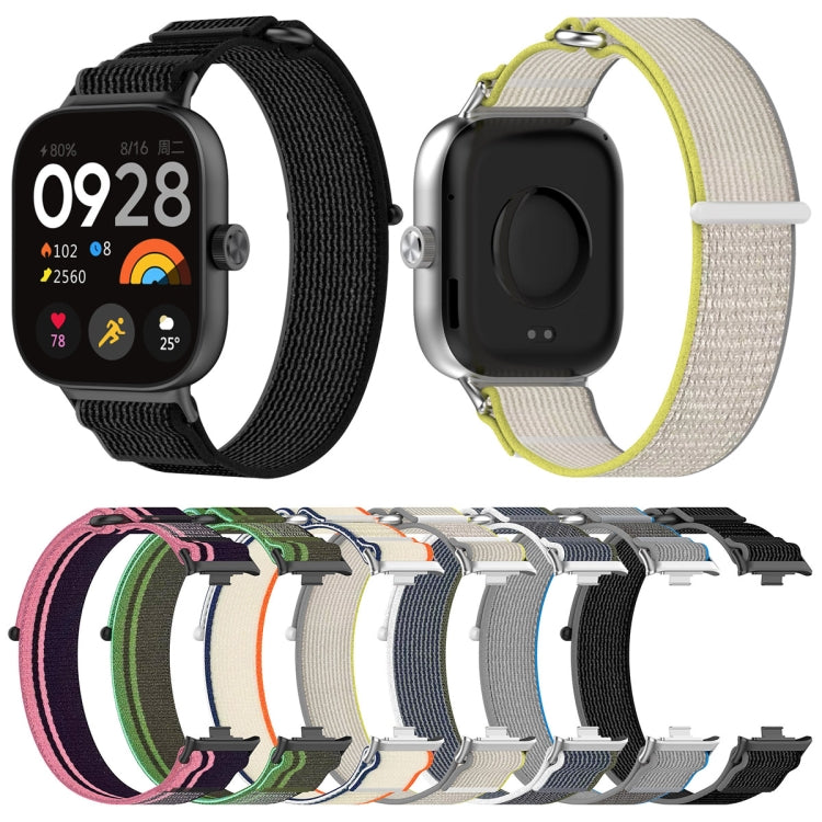 For Xiaomi Band 8 Pro / Redmi Watch 4 Loop Nylon Watch Band(Beige Orange) - Watch Bands by buy2fix | Online Shopping UK | buy2fix