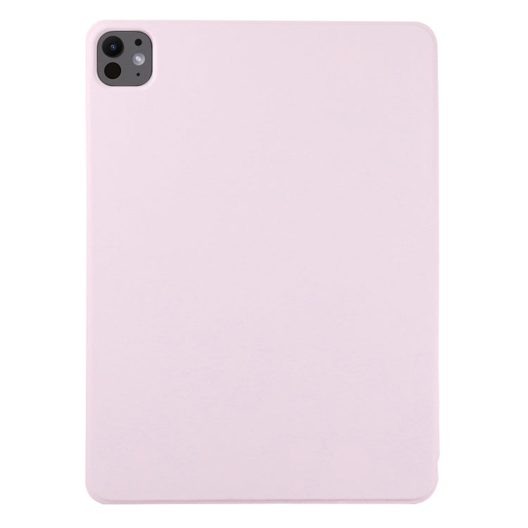 For iPad Pro 13 2024 Double-sided Clip Non-buckle Magnetic PU Smart Tablet Case(Pink) - iPad Air 13 2025 / 2024 Cases by buy2fix | Online Shopping UK | buy2fix