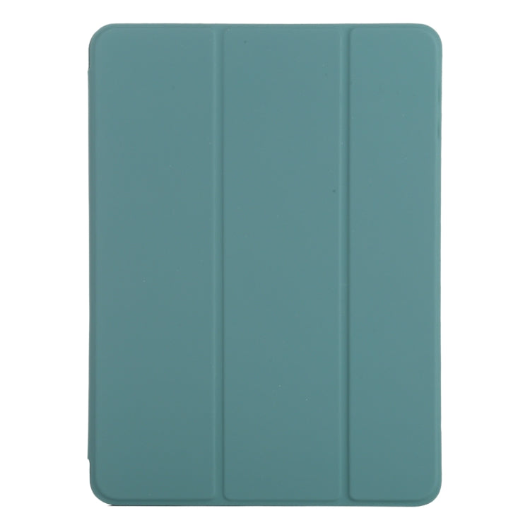 For iPad Pro 11 2024 Double-sided Clip Non-buckle Magnetic PU Smart Tablet Case(Green) - iPad Pro 11 2024 Cases by buy2fix | Online Shopping UK | buy2fix