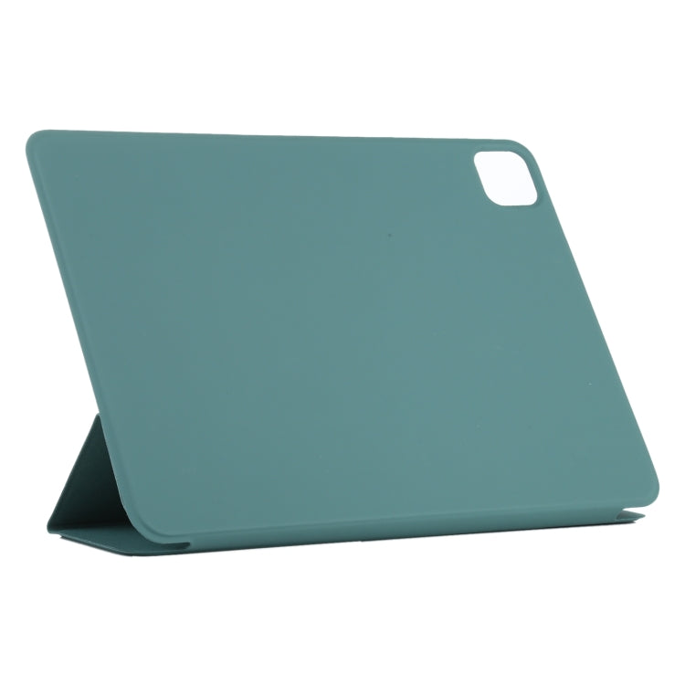 For iPad Pro 11 2024 Double-sided Clip Non-buckle Magnetic PU Smart Tablet Case(Green) - iPad Pro 11 2024 Cases by buy2fix | Online Shopping UK | buy2fix