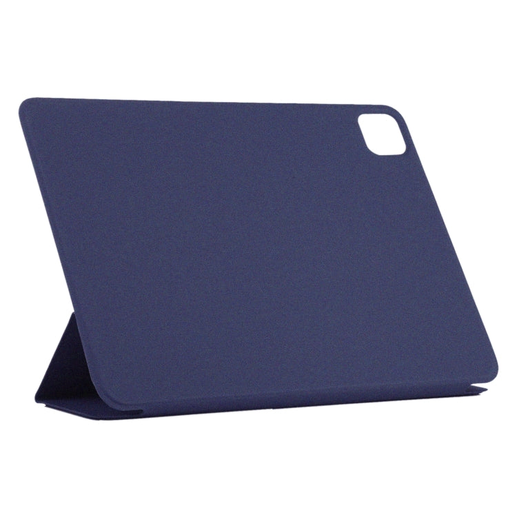 For iPad Pro 11 2024 Double-sided Clip Non-buckle Magnetic PU Smart Tablet Case(Dark Blue) - iPad Pro 11 2024 Cases by buy2fix | Online Shopping UK | buy2fix